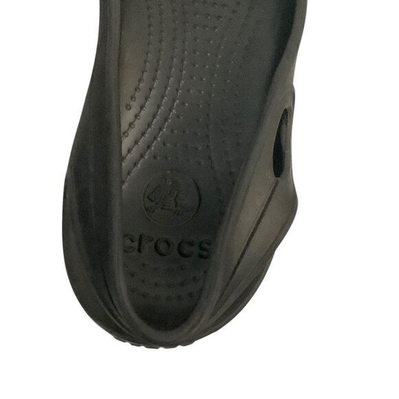 Crocs Black Thea Slingback Slip On Ballet Flat Sandals Shoes Women Size 10 - Picture 4 of 8
